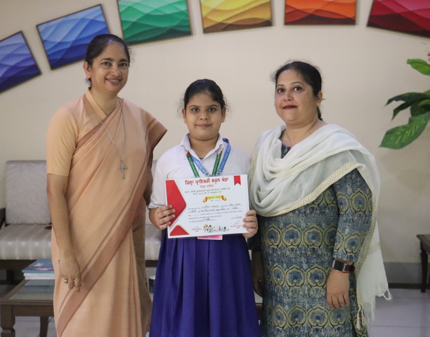 1ST POSITION IN SWIMMING COMPETITION